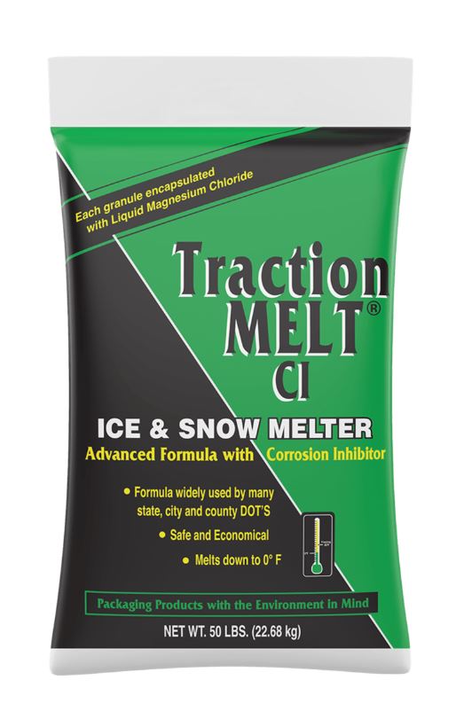 DEICER TRACTION MELT 50LB BAG