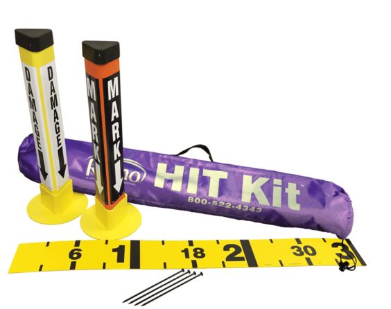 RHINO HIT KIT W/6FT RULE 1 MARK POST 1 DAMAGE POST