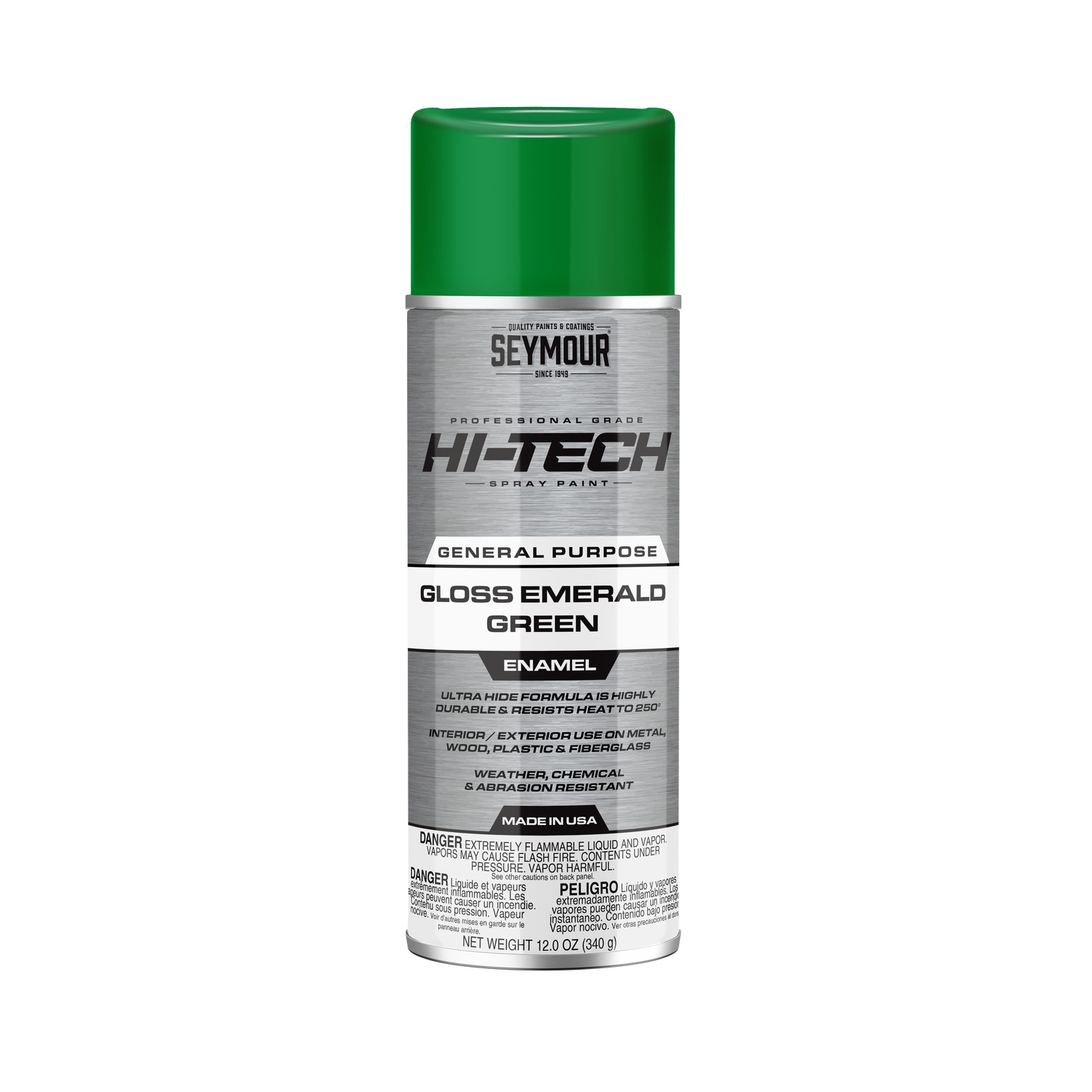 SEYMOUR HI-TECH ENAMEL GLOSS GREEN 12OZ 6-PK