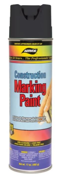 AER251 BLACK CONSTRUCTION PAINT 15 OZ
