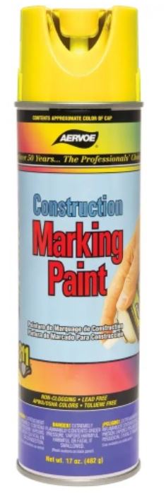 AER252 YELLOW CONSTRUCTION PAINT 15OZ