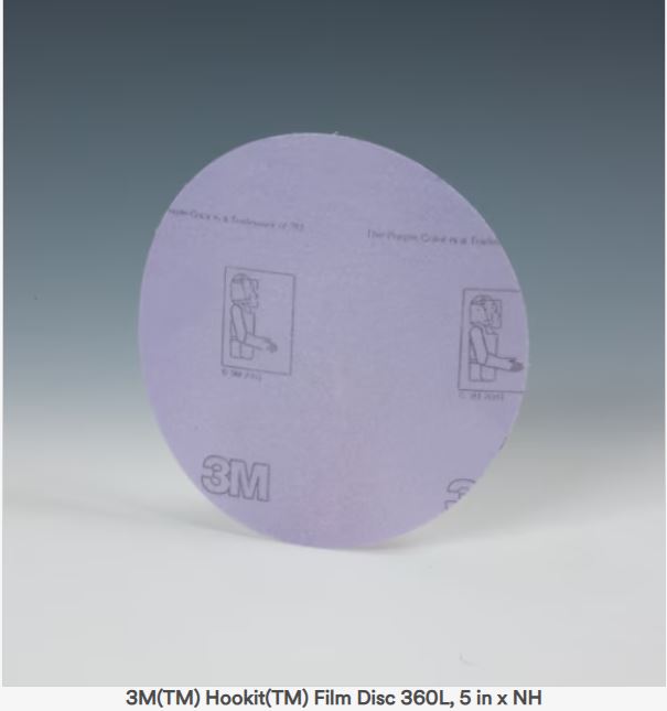 3M 19626 3" DISC P320 HOOKIT PURPLE 50/BOX 4 BOX PER CASE