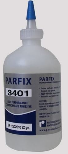 PARFIX 3401 GP CA  ADHESIVE 1 LB BOTTLE 12/CS,