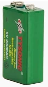 9V PRECHARGED 200mAh