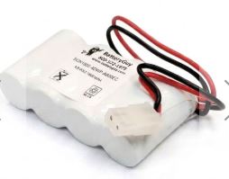 6V NICD RED&BLK LEADS W/WHITE PLUG
