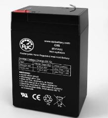 6V 5Ah Rechargeable Sealed Lead Acid Battery