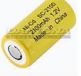 SC2100WT   1.2V 2100 MA NICD    DANTONA BRAND SUB C WITH TABS RECHARGEABLE