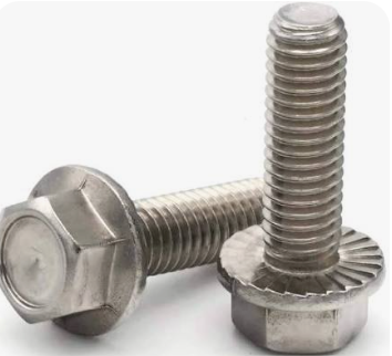 FLANGE BOLT 3/8-16 X 1 1/4 W/ SERR 18-8 SS 290-501859