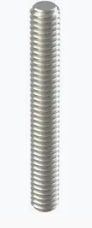 THREADED STUD 5/6-18 X 1.5", ZINC, 136112