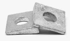 WASHER SQUARE BEVELED 1/2, PLAIN, (540/CTN) 138125