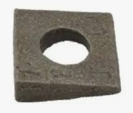 WASHER SQUARE BEVELED 5/8, PLAIN (360/CTN) 138127