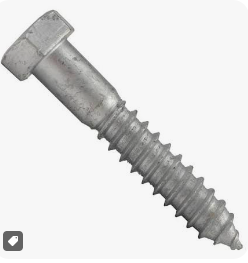 LAG SCREW HH 3/8 X 3 1/2 ZINC, 137611, 375/CTN / 137611