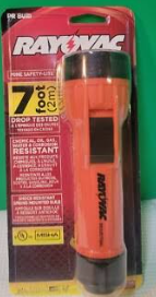 INDUSTRIAL MINE SAFETY ORANGE USES 2-D BATTERIES