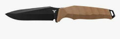 FIXED BLADE DROP POINT, MOLDED SHEATH W/NYLON LOOP ADAPTER