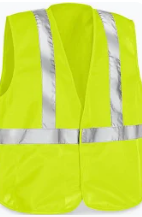 LIME MESH VEST CLASS II MED NO POCKET
