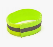 REFLECTIVE ARM BAND LIME 2" WIDE