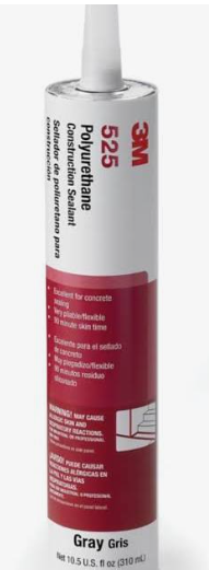 525 POLY SEALANT, GRAY, 310ML CART., 12/CS (62823)