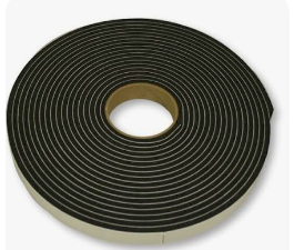 V1526 1/16X1-1/2X185' BLACK PVC, 15LB, PSA 2 SIDE P/N 27-0060-00  (1,850'/CTN)V1526