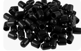 RVCC9019-10 BLACK VINYL CAP 3/8""X3/4"