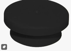 PLUG, VENT 5/8" BLACK, 2657, 377850