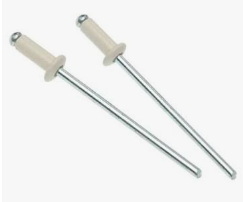 AD43ABS RIVET ALUM 1/8 DIA 189 CREME