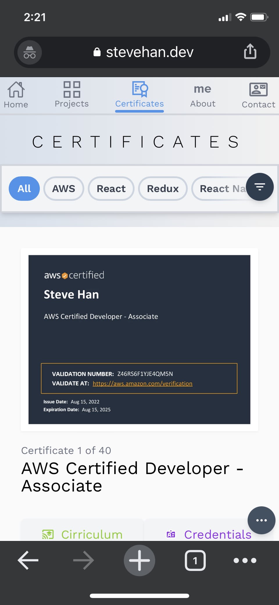 Mobile phone screenshot iPhone X