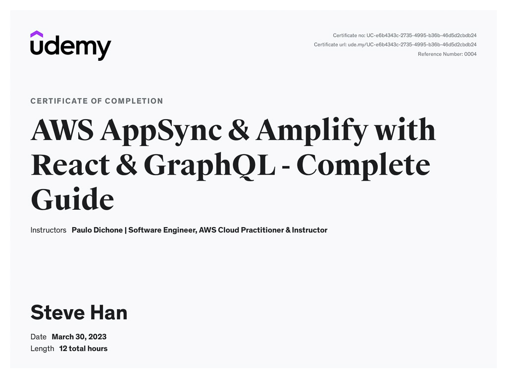 AWS AppSync & Amplify with React & GraphQL Complete Guide
