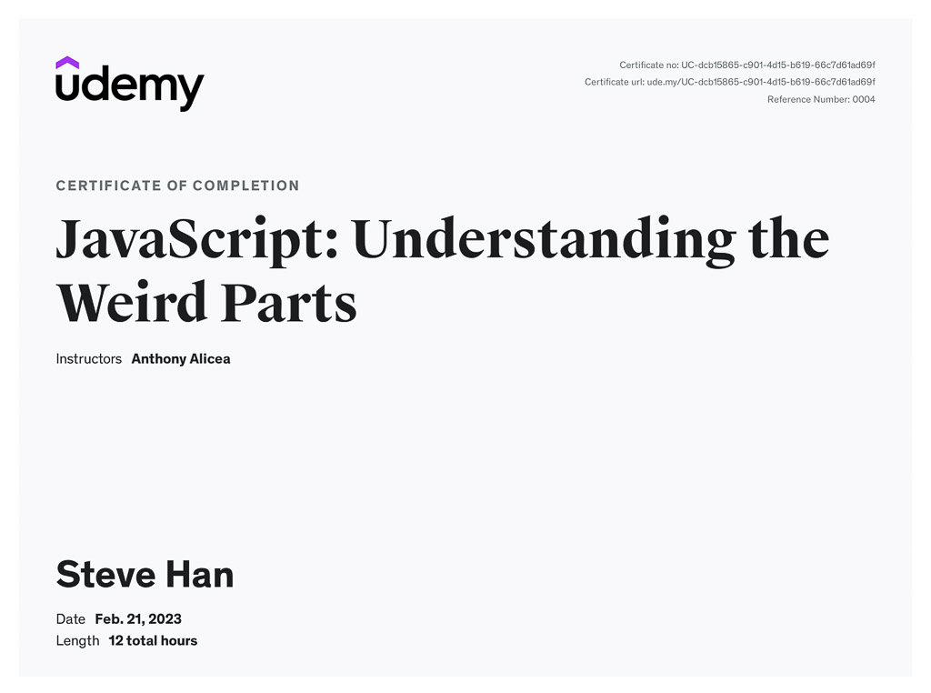 JavaScript: Understanding the Weird Parts
