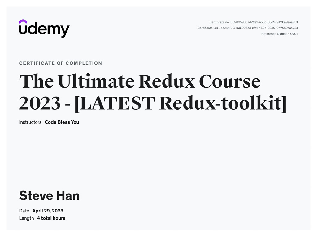 The Ultimate Redux Course 2023