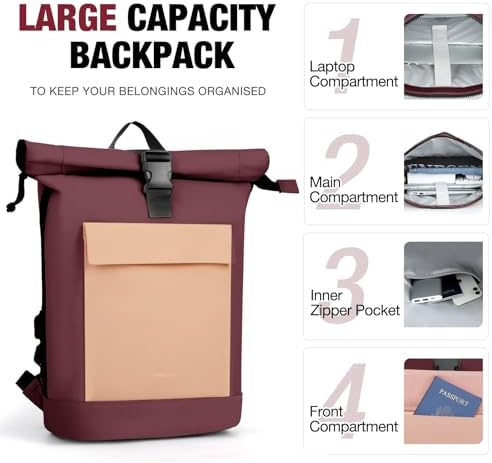 Vue 4 de Rolltop Sac Dos