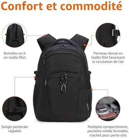 Vue 2 de Amazon Basics Travel Laptop