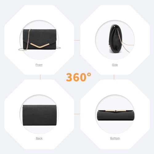 Vue 4 de Pochette Femme En Daim