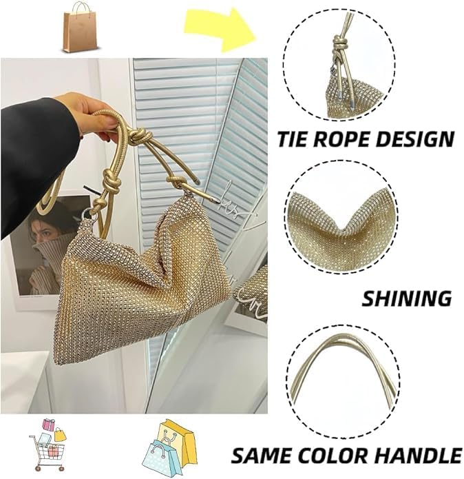 Vue 3 de Pochette De Soiree Scintillante