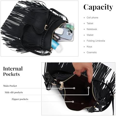 Vue 4 de Femmes Tassel Hobo Et