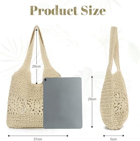 Vue 3 de Sac Cabas En Raphia