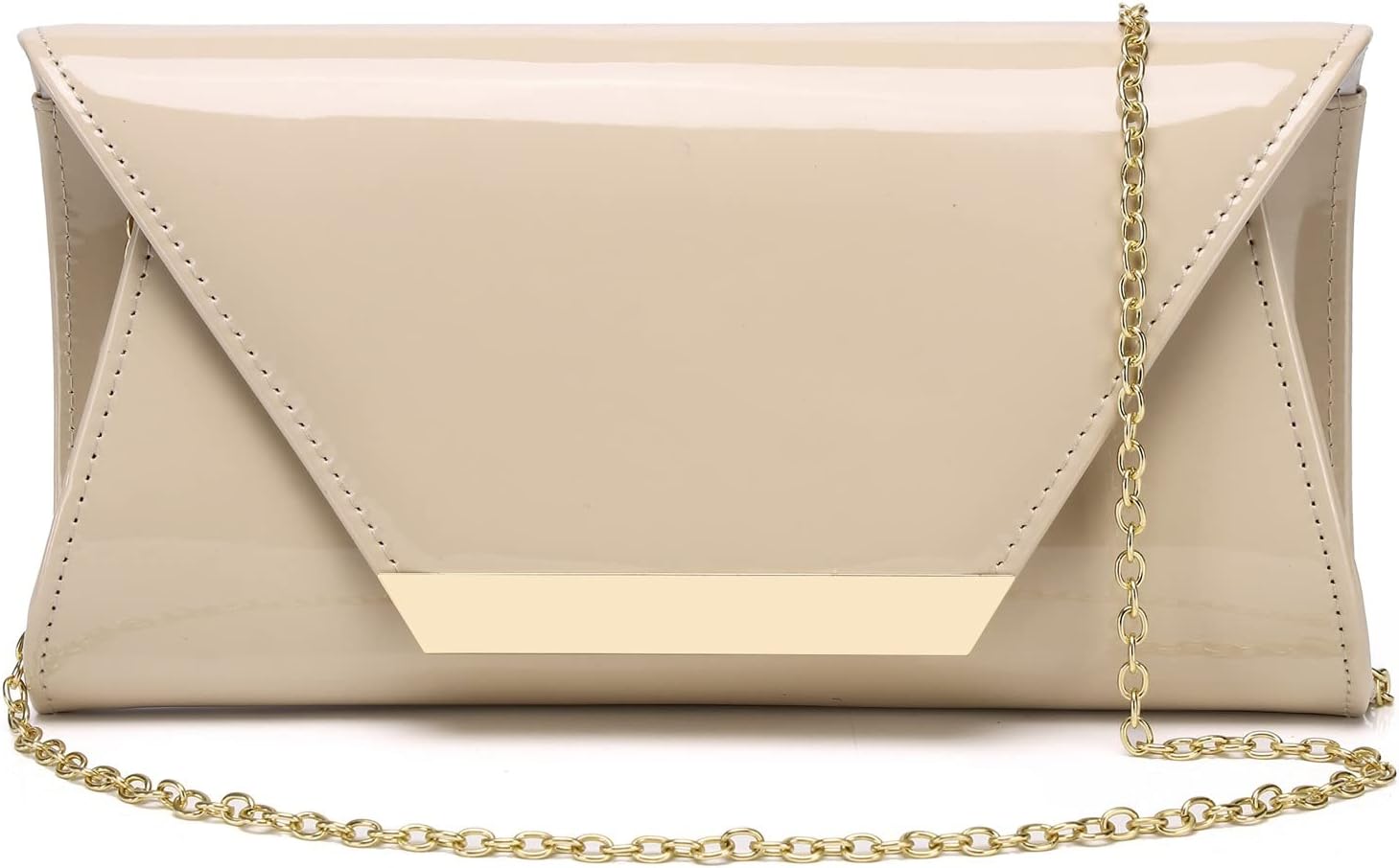 Patent Leather Envelope Clutch