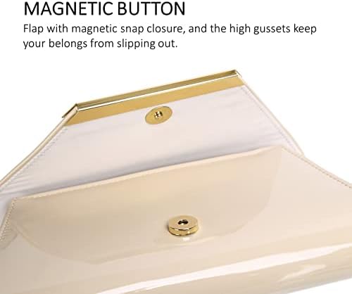 Vue 7 de Patent Leather Envelope Clutch