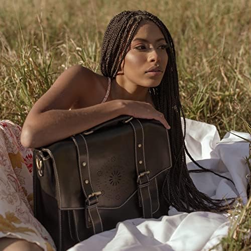 Vue 2 de Sac Cartable Vintage Femme