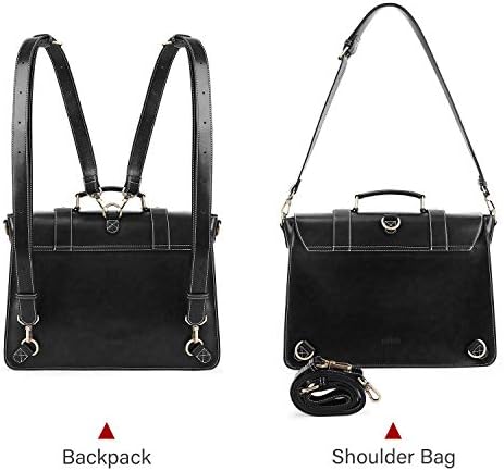 Vue 3 de Sac Cartable Vintage Femme