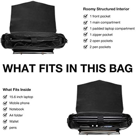 Vue 4 de Sac Cartable Vintage Femme