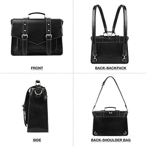 Vue 5 de Sac Cartable Vintage Femme