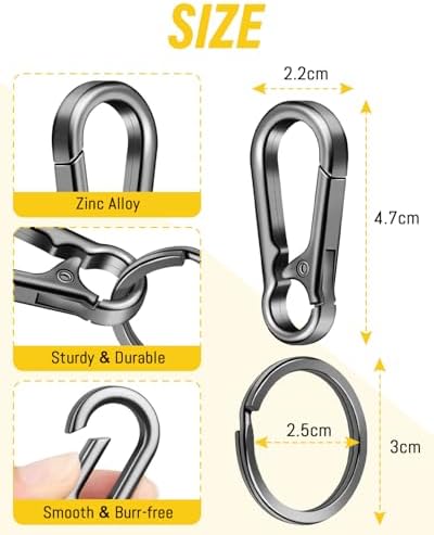 Vue 2 de Caianwin Pieces Mousqueton Porte