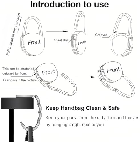 Vue 3 de Porte Sac Main