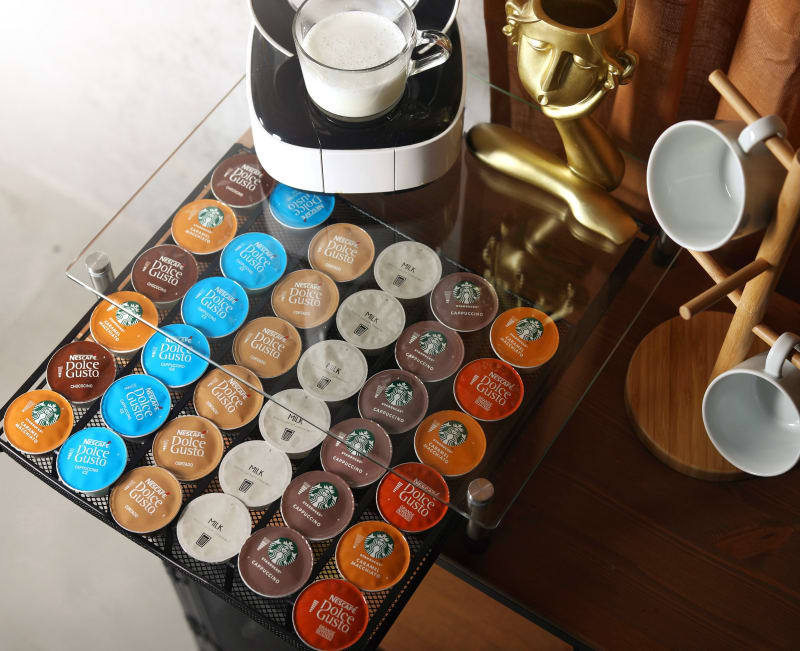 GLASS BLACK DRAWER الدرج الزجاجي الاسود