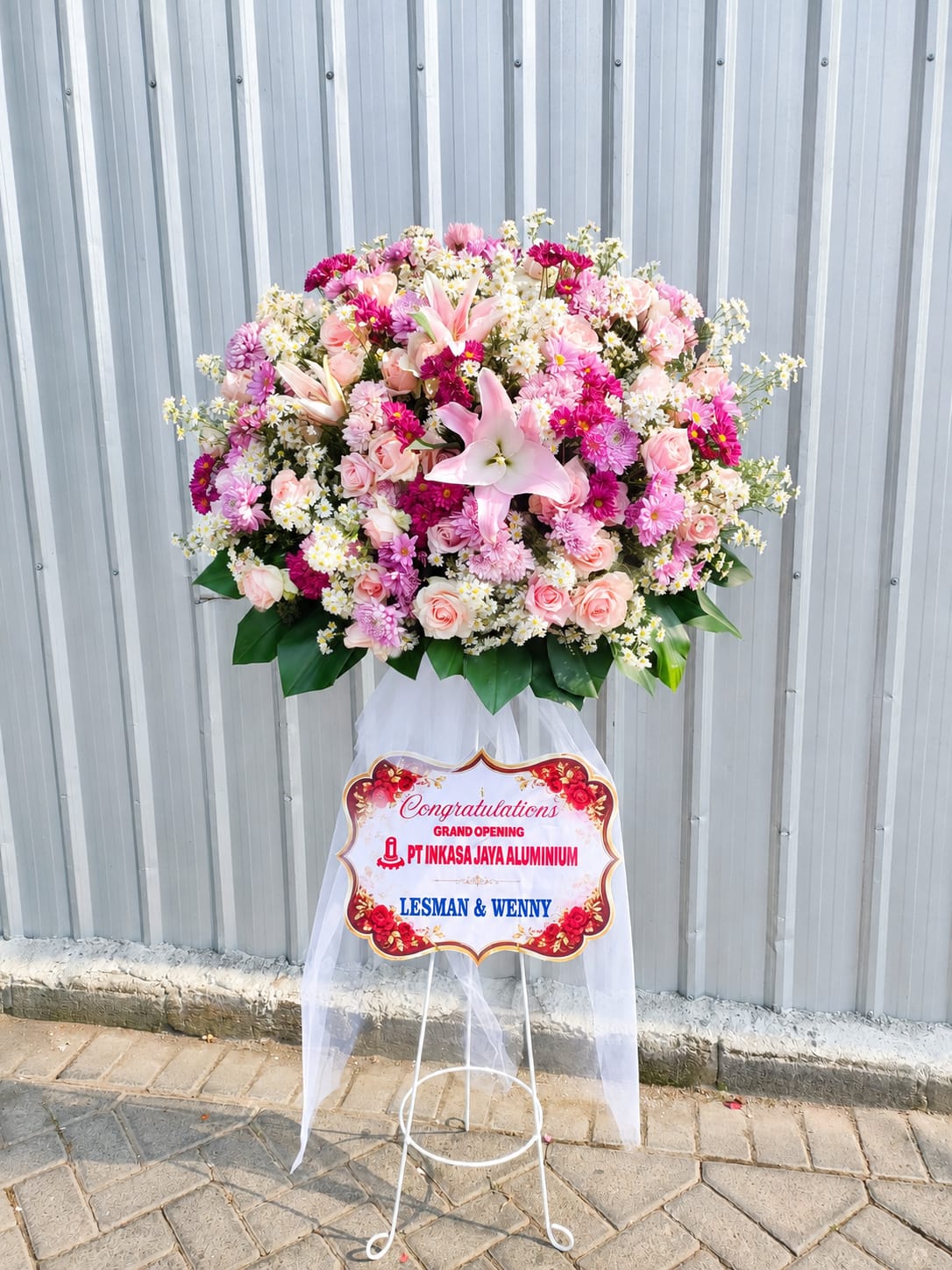Standing Flower Pink Lily Romantis