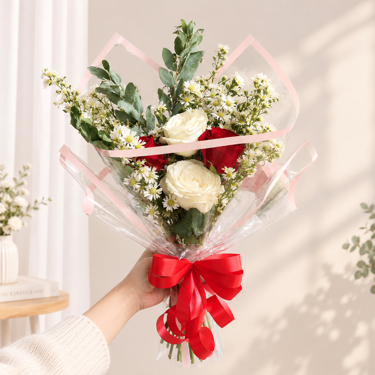 Buket Mini Petite Rouge Blanc