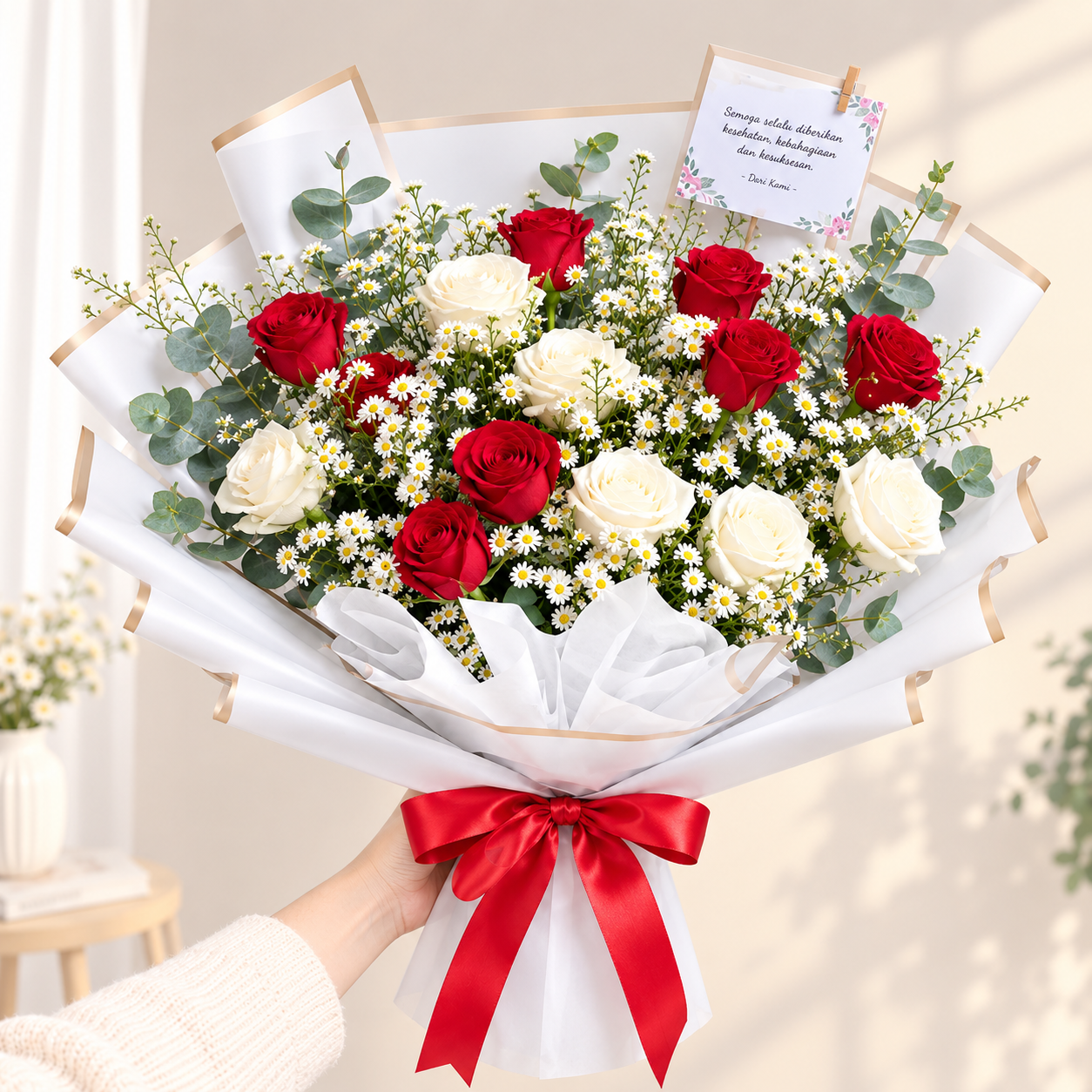 Buket Mawar Garden Rouge