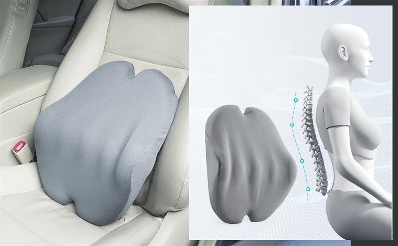 Foamula Vibrating Lumbar Support Pillow for Office Chair and Car