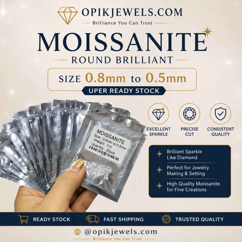 Moissanite mm size