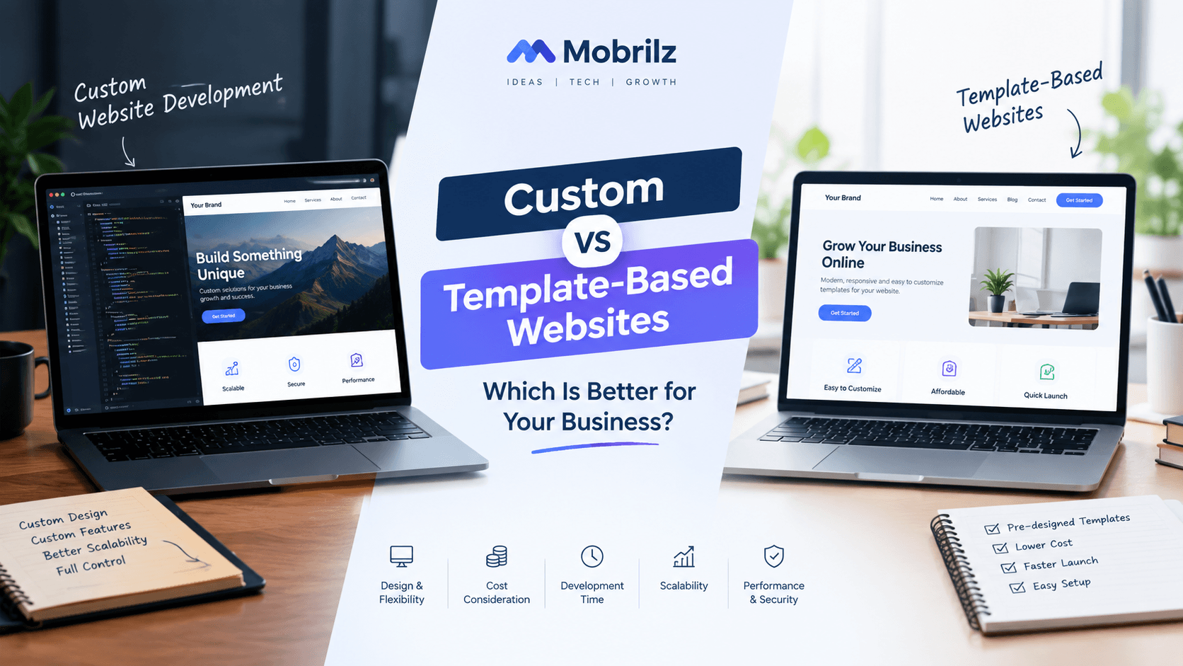 Custom Website Development vs. Template-Based Websites: Which Is Better?